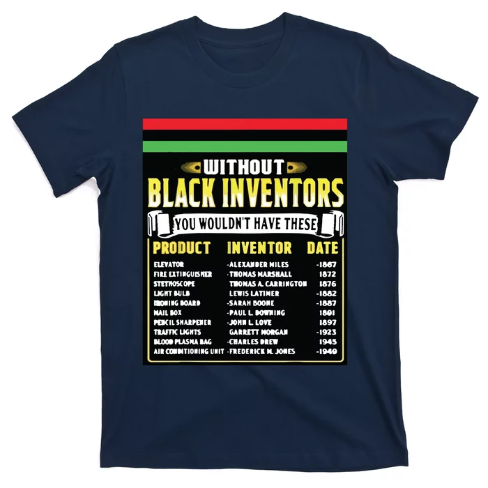 History Of Black Inventors Black History Month T-Shirt