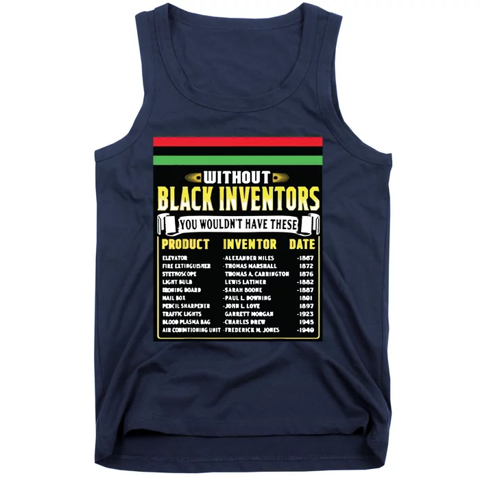 History Of Black Inventors Black History Month Tank Top