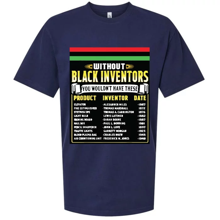 History Of Black Inventors Black History Month Sueded Cloud Jersey T-Shirt