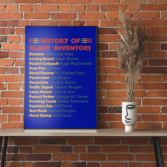 History Of Black Inventors Black History Gift Poster