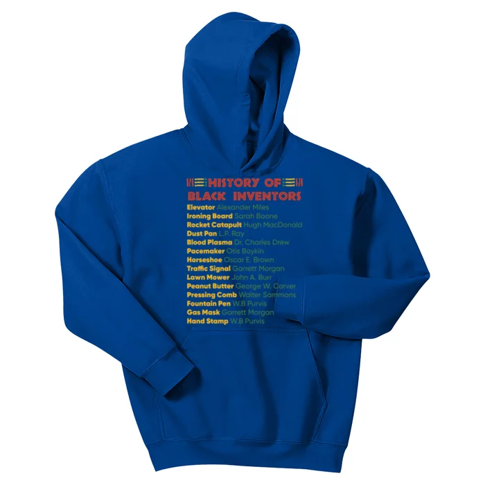 History Of Black Inventors Black History Gift Kids Hoodie