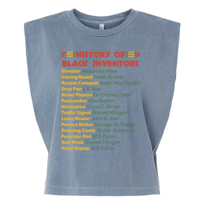 History Of Black Inventors Black History Gift Garment-Dyed Women's Muscle Tee