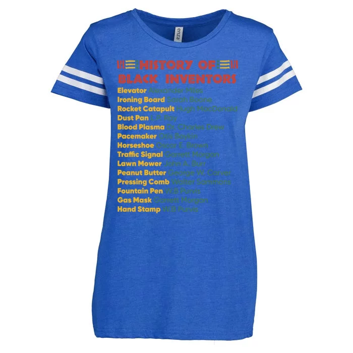 History Of Black Inventors Black History Gift Enza Ladies Jersey Football T-Shirt