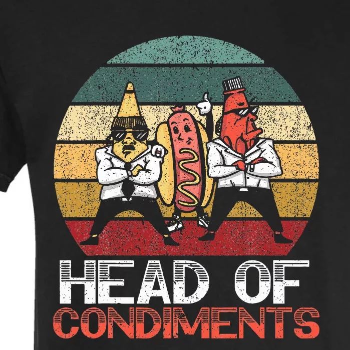 Head Of Condiments Food Lover Mustard Mayonnaise Garment-Dyed Heavyweight T-Shirt