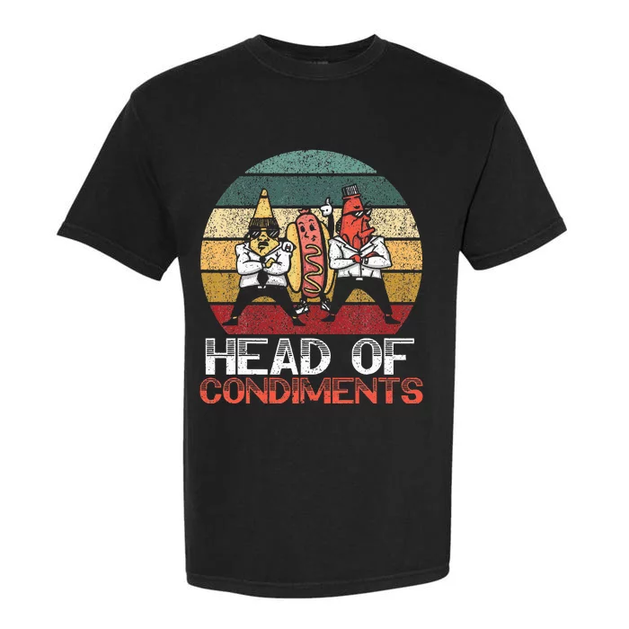 Head Of Condiments Food Lover Mustard Mayonnaise Garment-Dyed Heavyweight T-Shirt