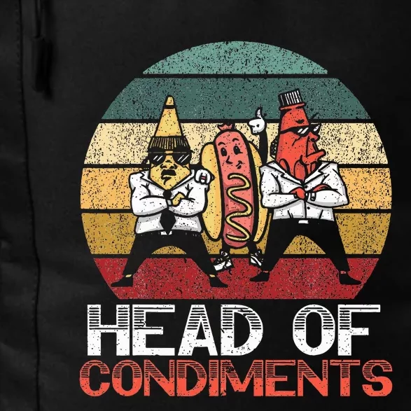 Head Of Condiments Food Lover Mustard Mayonnaise Daily Commute Backpack