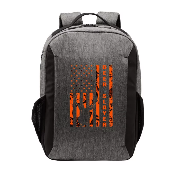 Hunter Orange Camo American Flag Deer Slayer Vector Backpack