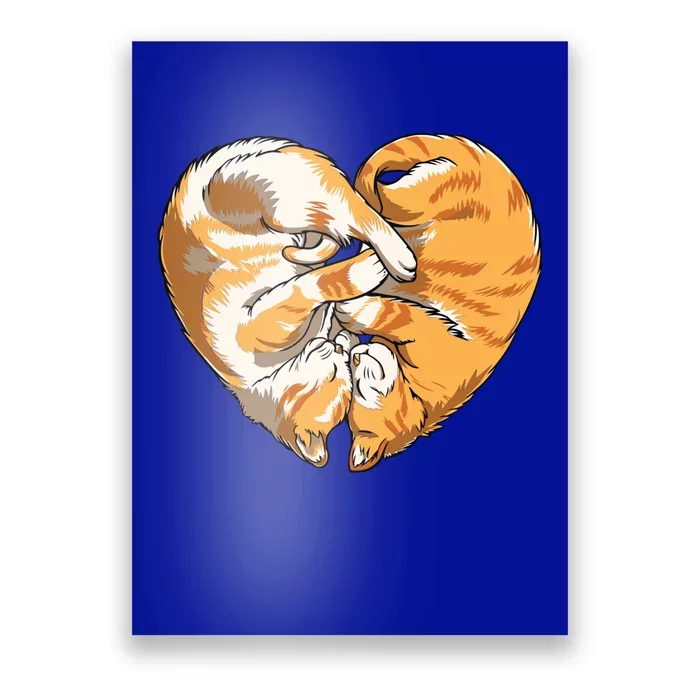 Heart Of Cats Animal Pet Cat Lover Cute Gift Poster