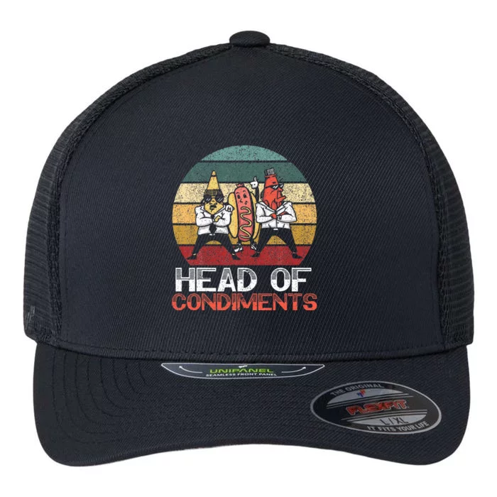 Head Of Condiments Food Lover Mustard Mayonnaise Flexfit Unipanel Trucker Cap