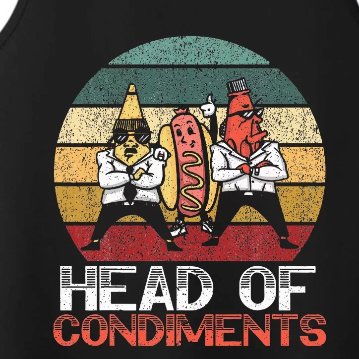 Head Of Condiments Food Lover Mustard Mayonnaise Performance Tank