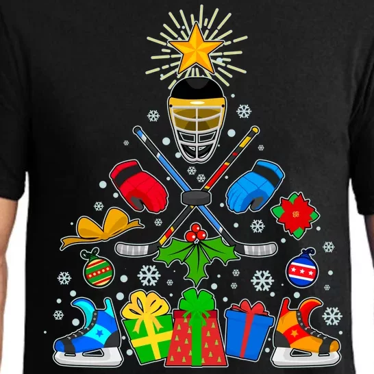 Hockey Christmas Tree Pajama Set