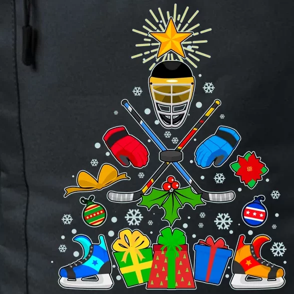 Hockey Christmas Tree Daily Commute Backpack