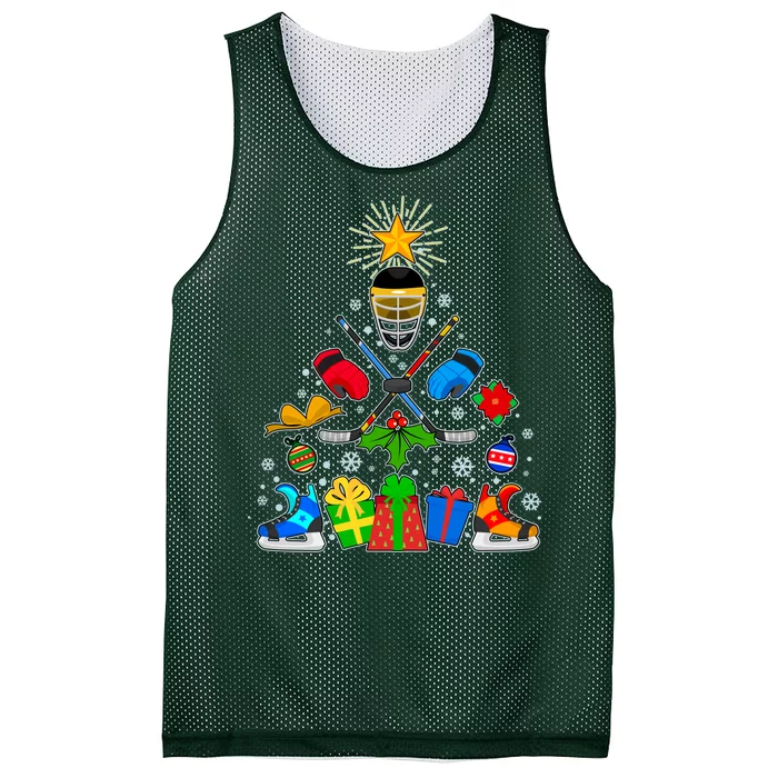 Hockey Christmas Tree Mesh Reversible Basketball Jersey Tank