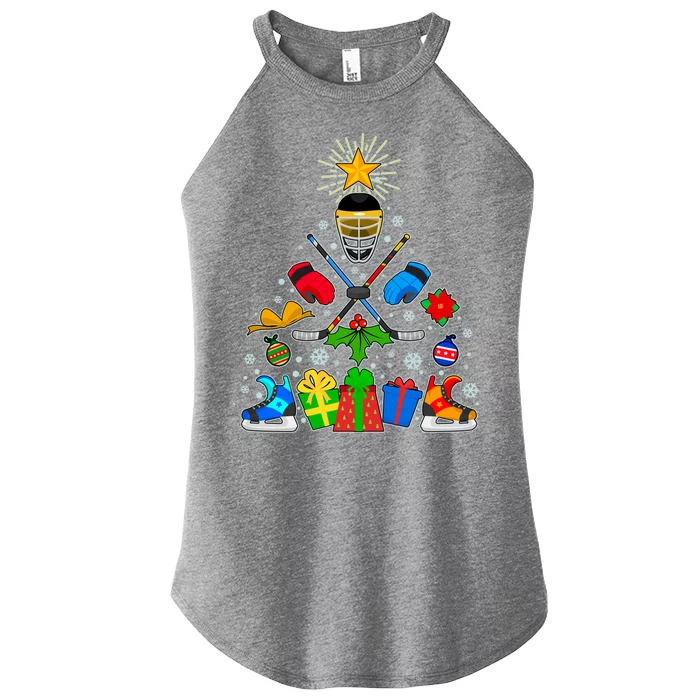 Hockey Christmas Tree Women’s Perfect Tri Rocker Tank