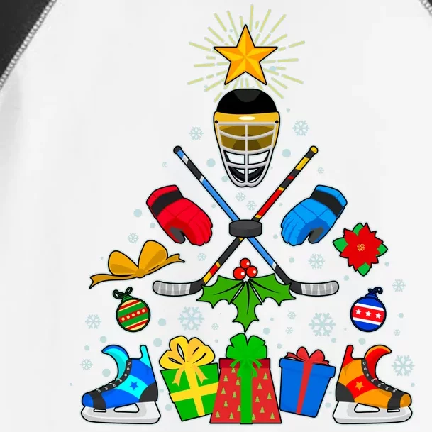 Hockey Christmas Tree Toddler Fine Jersey T-Shirt