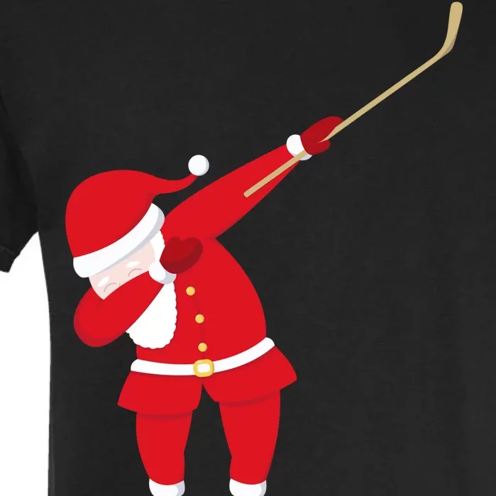 Hockey Dabbing Santa Garment-Dyed Heavyweight T-Shirt