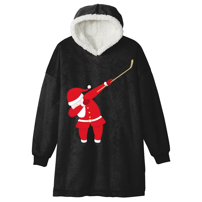 Hockey Dabbing Santa Hooded Wearable Blanket