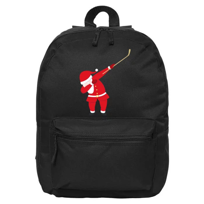 Hockey Dabbing Santa 16 in Basic Backpack