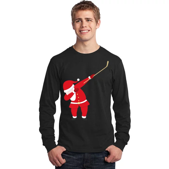 Hockey Dabbing Santa Tall Long Sleeve T-Shirt