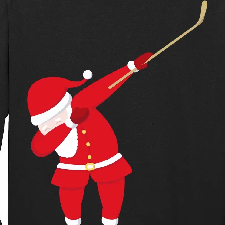 Hockey Dabbing Santa Tall Long Sleeve T-Shirt