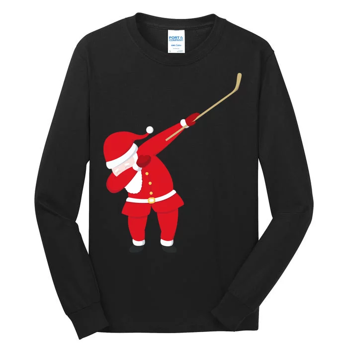 Hockey Dabbing Santa Tall Long Sleeve T-Shirt