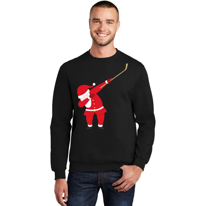 Hockey Dabbing Santa Tall Sweatshirt