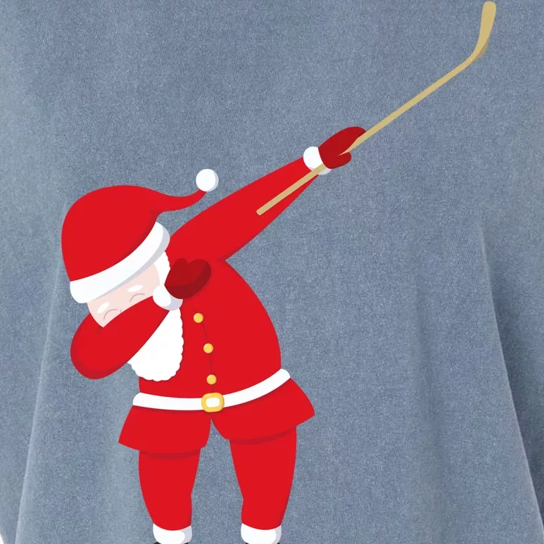 Hockey Dabbing Santa Garment-Dyed Women's Muscle Tee