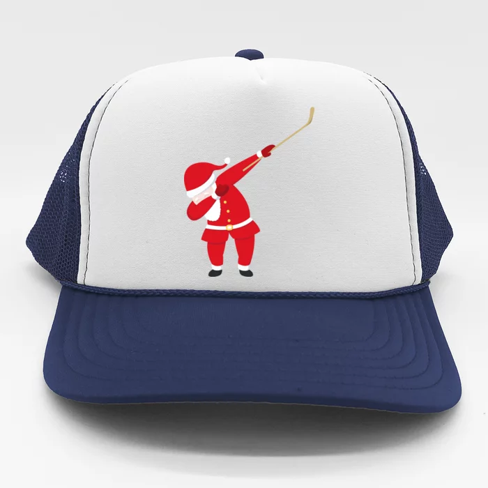 Hockey Dabbing Santa Trucker Hat