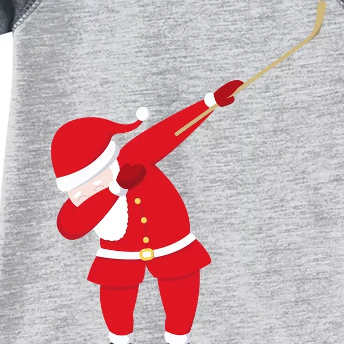 Hockey Dabbing Santa Infant Baby Jersey Bodysuit