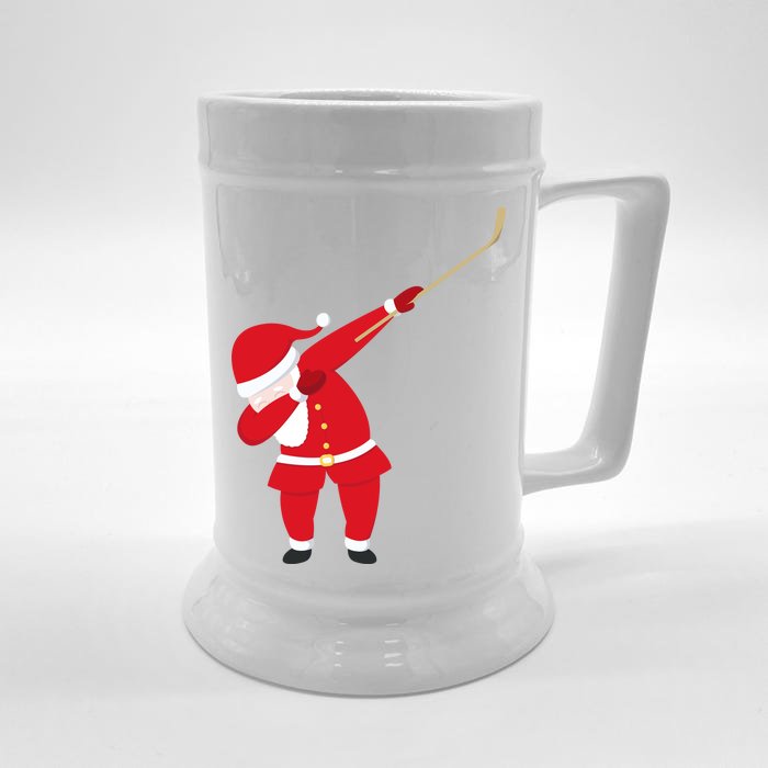 Hockey Dabbing Santa Front & Back Beer Stein