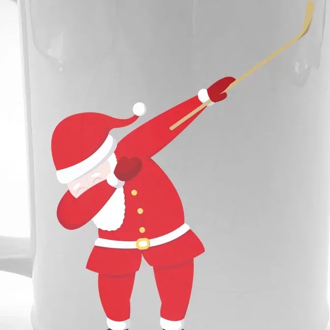 Hockey Dabbing Santa Front & Back Beer Stein