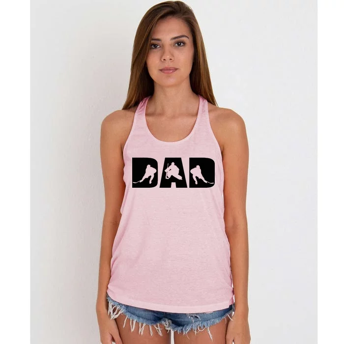 Hockey Dad Women's Knotted Racerback Tank