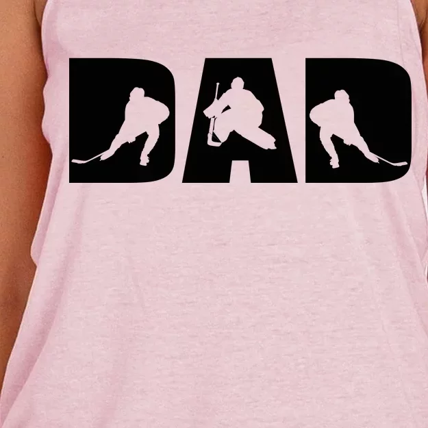 Hockey Dad Women's Knotted Racerback Tank