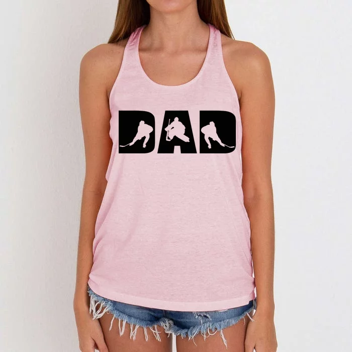 Hockey Dad Women's Knotted Racerback Tank