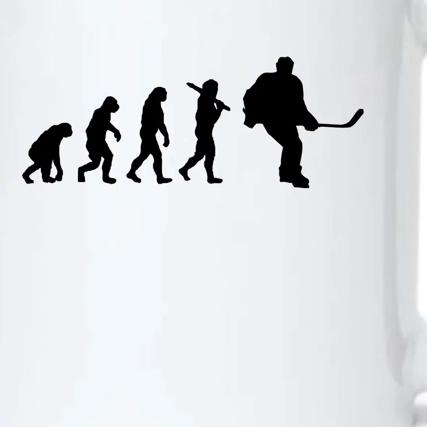 Hockey Evolution Timeline Black Color Changing Mug