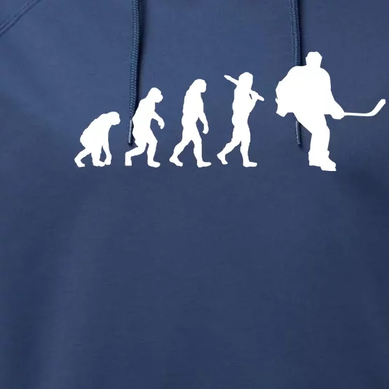 Hockey Evolution Timeline Performance Fleece Hoodie