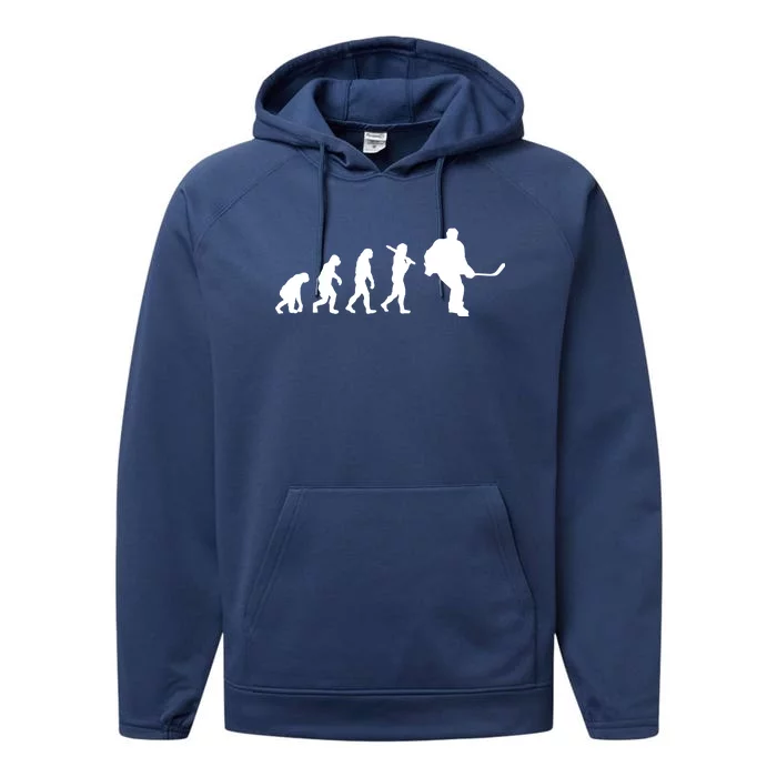 Hockey Evolution Timeline Performance Fleece Hoodie