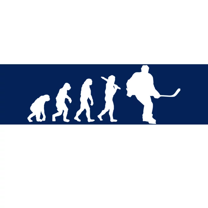 Hockey Evolution Timeline Bumper Sticker