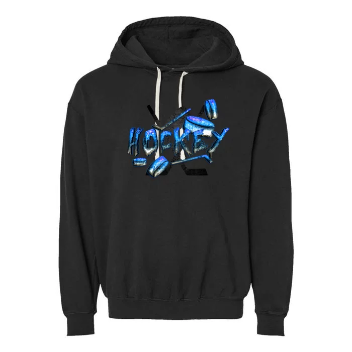 Hockey Stone Logo Garment-Dyed Fleece Hoodie