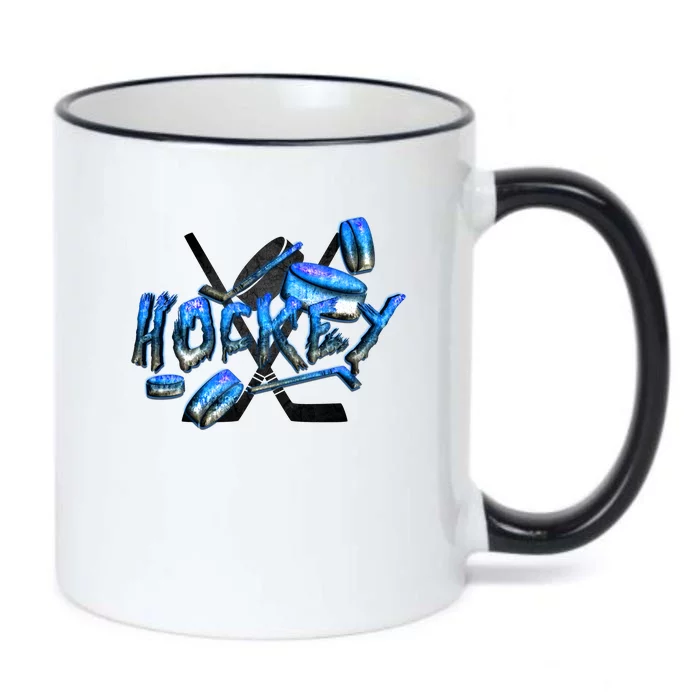 Hockey Stone Logo Black Color Changing Mug