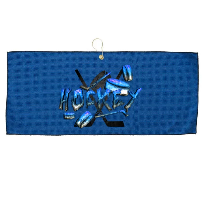 Hockey Stone Logo Large Microfiber Waffle Golf Towel