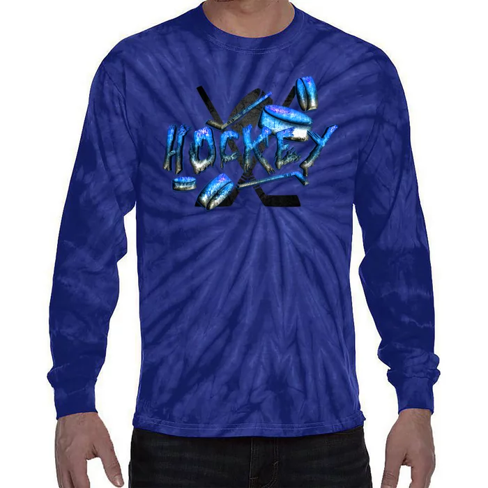 Hockey Stone Logo Tie-Dye Long Sleeve Shirt