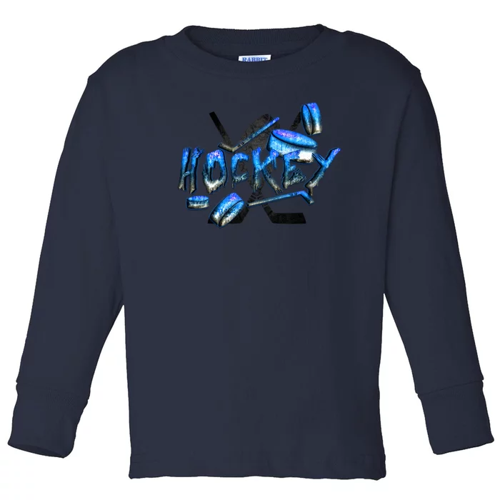 Hockey Stone Logo Toddler Long Sleeve Shirt