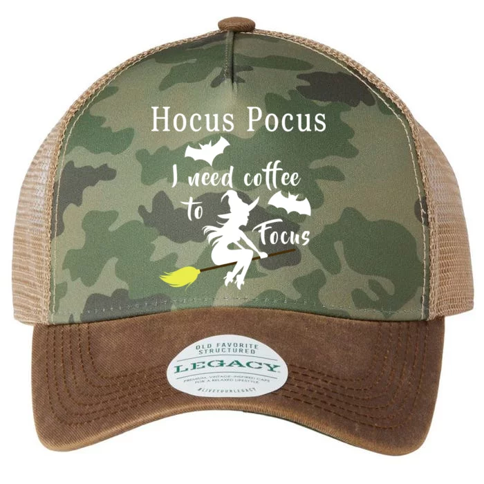 Hocus Pocus I Need Coffee To Focus Legacy Tie Dye Trucker Hat