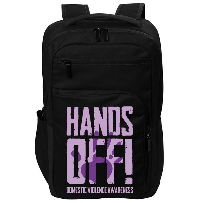 Hands Off Domestic Violence Awareness Impact Tech Backpack