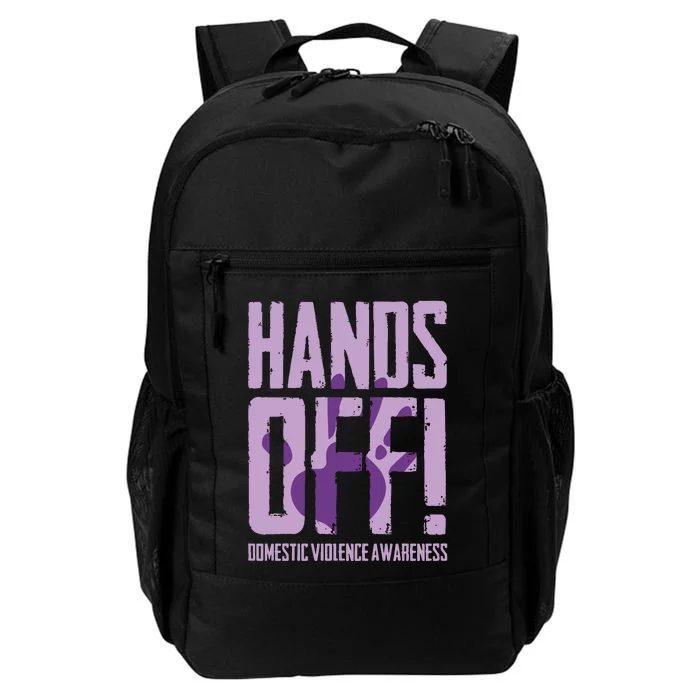 Hands Off Domestic Violence Awareness Daily Commute Backpack