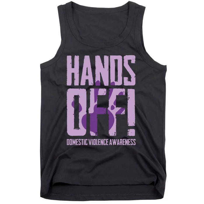 Hands Off Domestic Violence Awareness Tank Top