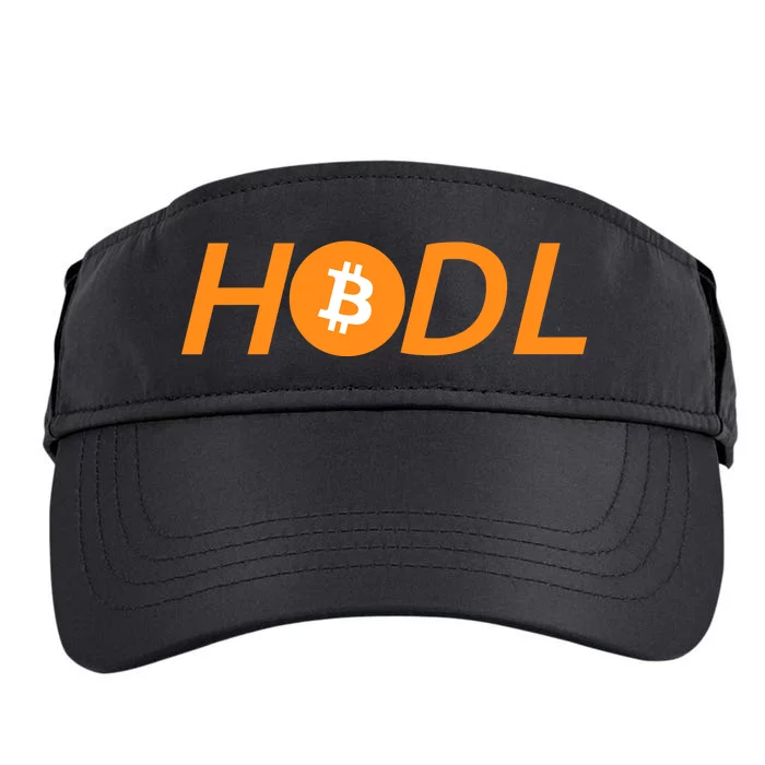 HODL Bitcoin Logo Adult Drive Performance Visor