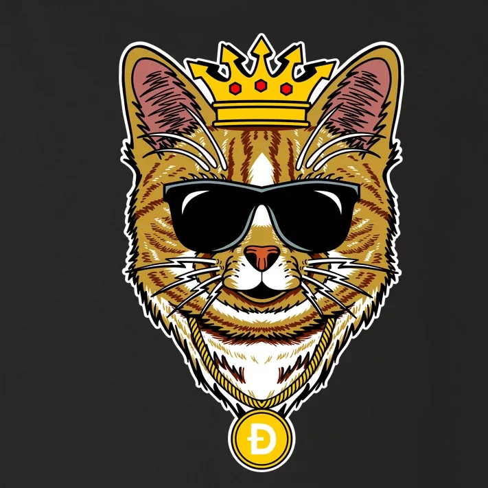 Hodl Dogecoin Doge Cat King Crypto Currency Moon Toddler Long Sleeve Shirt