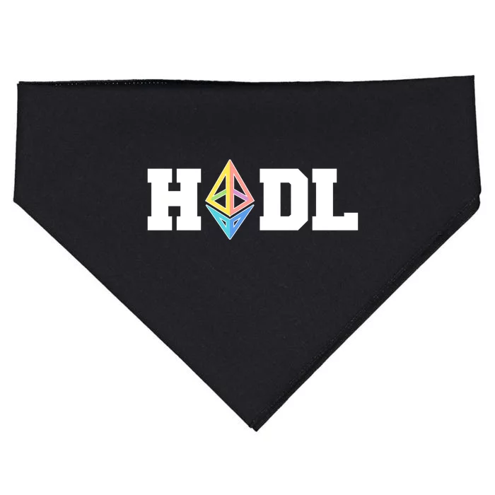 Hodl Ethereum ETH Crypto Currency To the Moon USA-Made Doggie Bandana